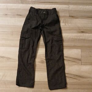Gymboree Dark Gray Cargo Pants Size 7 Vintage 2014.   (D)